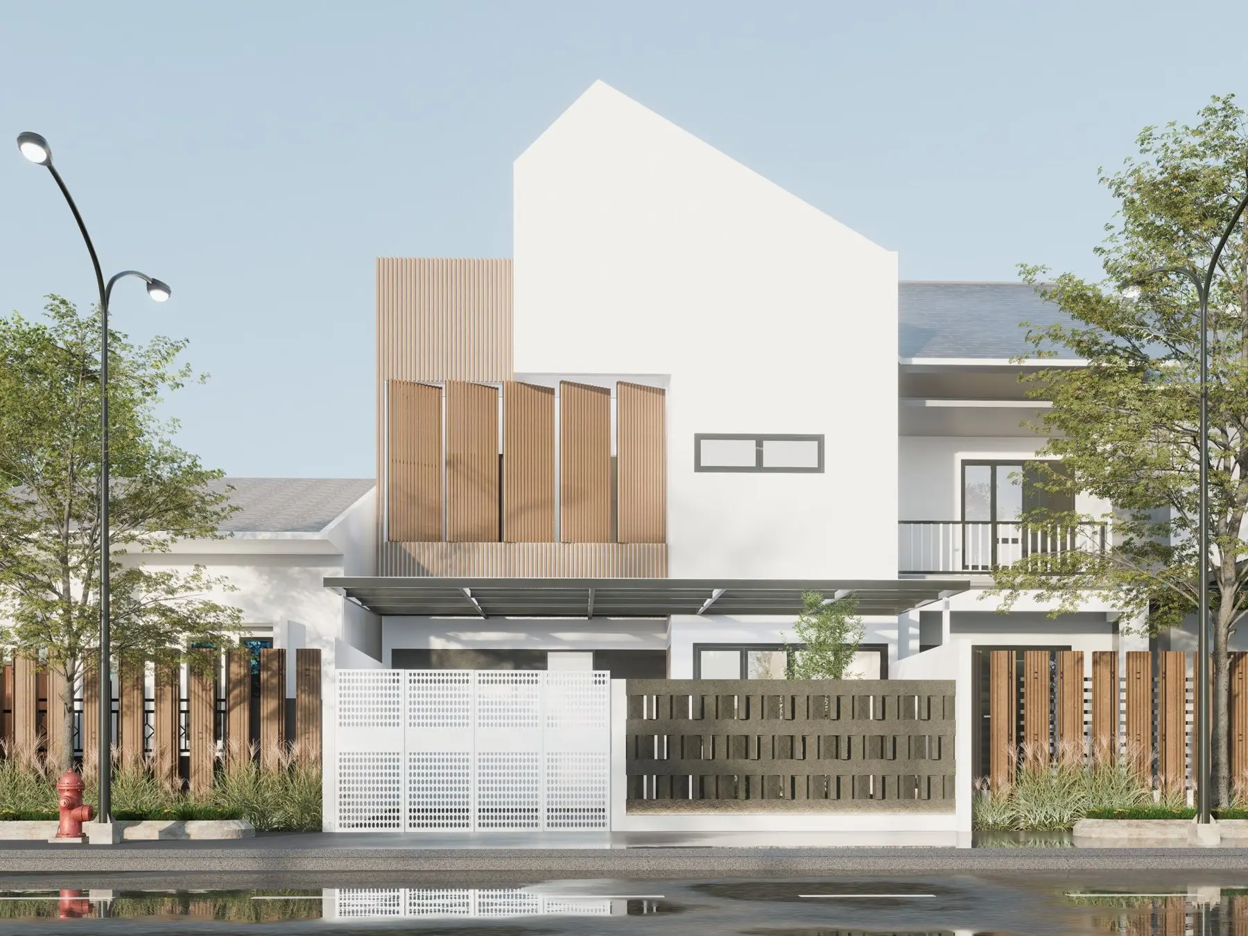 Desain eksterior rumah Mr Bd oleh RHI Architect